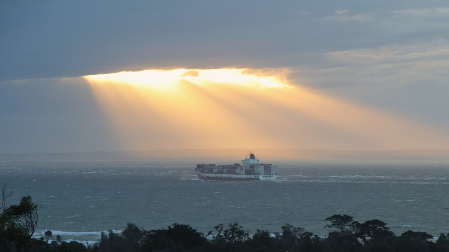 ship sunlight port phillip bay
