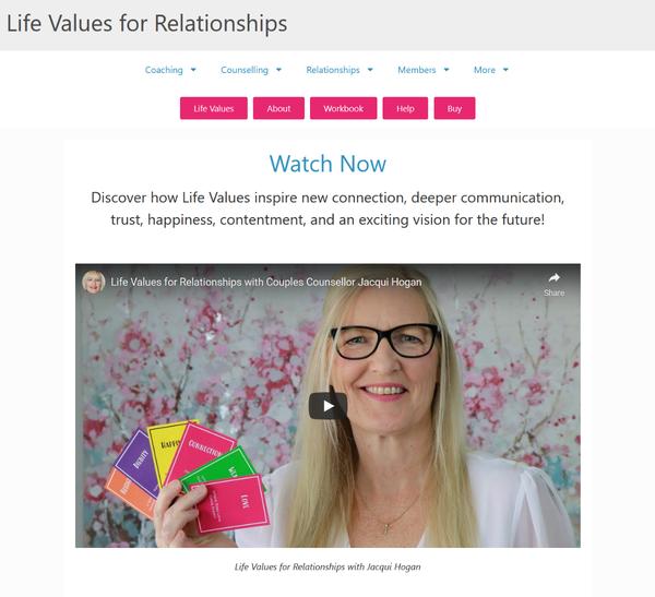 life values for relationships